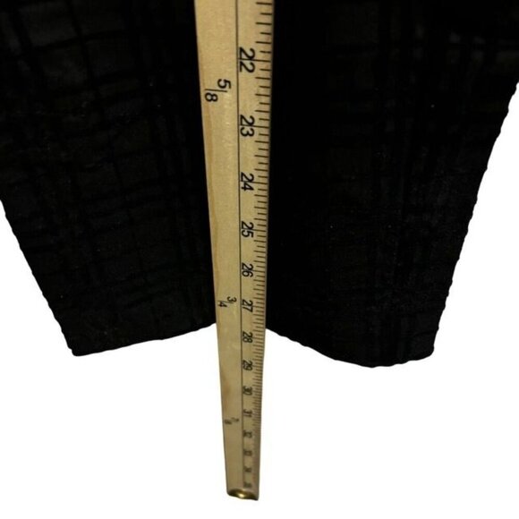 Soft Surroundings Velvet Plaid Elspeth Pans Size Medium Pull On Black - Picture 6 of 9